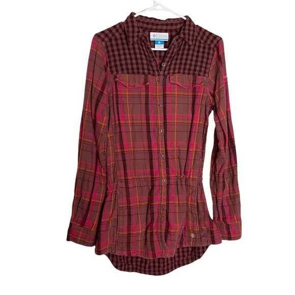 Columbia Tops - Columbia Plaid Flannel 2 Tone Button Down